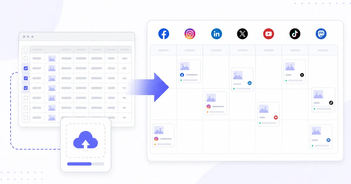 How to Bulk Schedule Social Media Posts for Free (2026)
