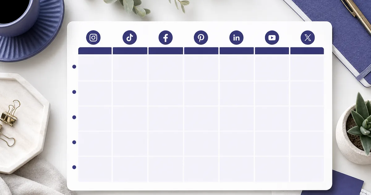 Social Media Calendar Template: Plan a Week in 30 Minutes