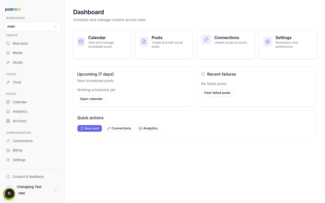 Updated Dashboard